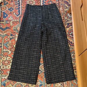 NWOT LOFT Black and White Tweed Pants